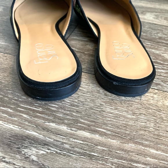 Franco Sarto Mule Embroidered Flat Ship On Shoes - Picture 5 of 9